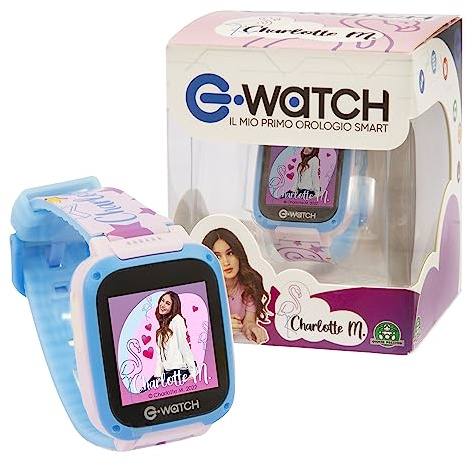 Giochi Preziosi E-Watch - Charlotte - Playwatch für Kinder - Uhr mit vielen Funktionen, um Ihren Lieblingswebstar Immer bei Sich zu haben, für Kinder ab 4 Jahren, EWC00000