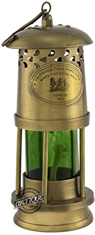 Lampada a olio in ottone appeso lanterna nautica marittima regalo decorativo per nave, casa, barca marinaio decorazione