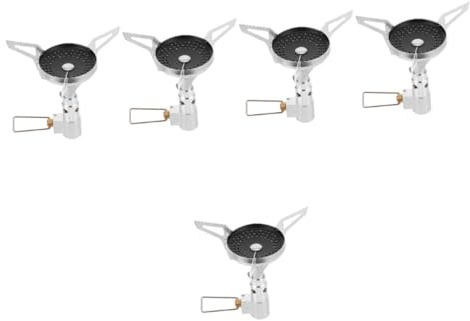 BESPORTBLE 5piezas Hornillo De Gas Portátil para Camping Estufa y Desmontable para Excursiones y Actividades Al Aire