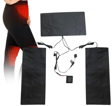Générique Wärmedämmung, Wärmepad, USB-Ladegerät, Knee Heater, Winter Gear Heating Pad, tragbar, Heizkissen, wasserdicht, Heated Pad, Fishing Clothes Heater, Usb Knee Heating Pad for Winter Use