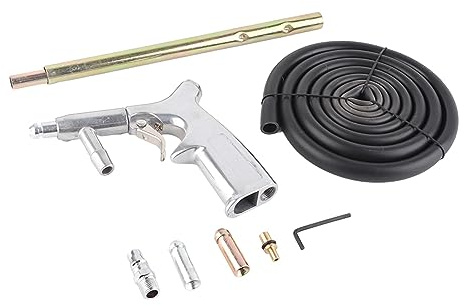 Respicefinem 38×22×4 Grit Shot Sandblaster Kit Set Professional Sandblasting Tool High Hardness Grit Shot for & Restoration