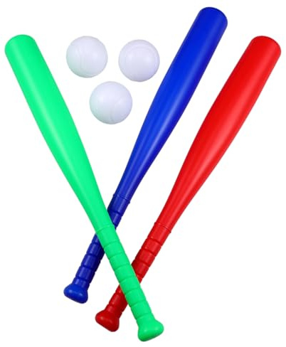 ifundom Set Da Baseball Per Bambini Sicuro E Robusto 6 Pezzi Giocattoli Da Baseball Per Bambini Mazze Per Divertimento All'aperto E Familiare