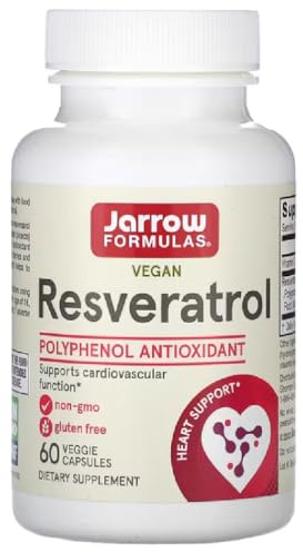 Jarrow Formulas - Resveratrol 100 mg | Antioxidativer Schutz für Haut und Zellen - 60 Veggie-Kapseln