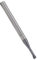 Eeuye Thread Milling Cutter 3 Tooth Metric 60° Tungsten Steel CNC M4x0.7xD4x50 Cutting Tools, Helical Flute Thread Mills
