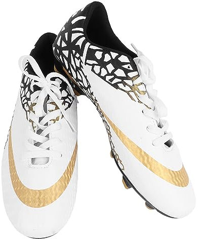 EVTSCAN Zapato de fútbol bajo césped Transpirable cómodo Bien Agarre Tacos de fútbol Masculino para el césped Artificial Deportes al Aire Libre (42)