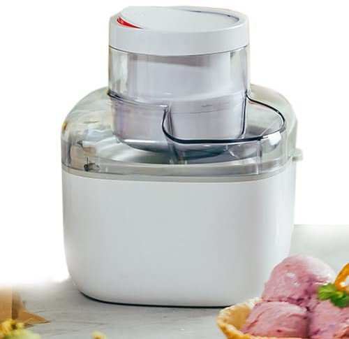 WuDLi Homemade Ice Cream Maker, Dessert Maker, Frozen Yoghurt Maker, 25 Minute Quick Maker, Compact Portable Design, Quickly Make Ice Cream, Sorbet and Yoghurt