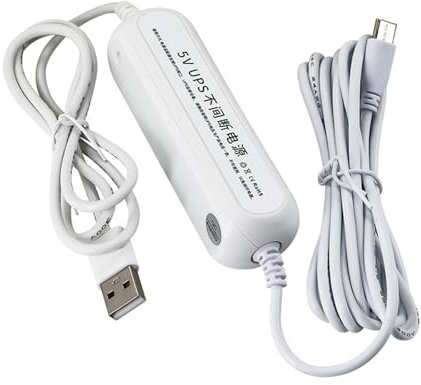 Alimentation sans Interruption Intelligente 5V 2A avec Port Type-C – Batterie de Secours pour caméras d'intérieur, babyphones, contrôle d'accès et sonnettes connectées (1500mAh)