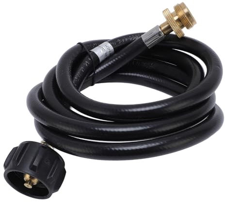 Hiraith Tuyau D'extension de Gaz Carburant, Excellente Solution pour les Poêles et Grils Portables, Relie les Appareils de 1 Lb à une Boîte de 20 Lb, 350 Psi pour les Radiateurs, le Nylon, (4 pieds)