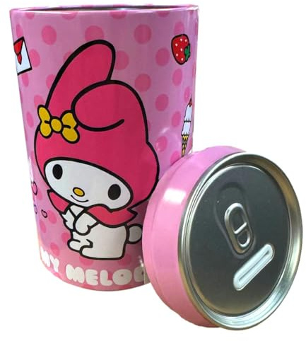 Hello Kitty and Friends Coin Bank Officially Licensed My Melody 8 Inch Drink Can Money Holder