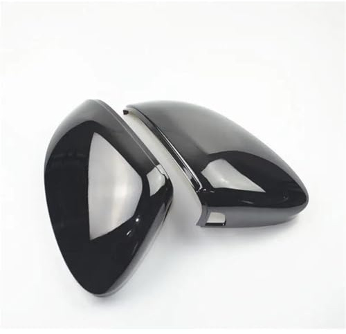 Side Door Mirror Shells Housing Car Wing Mirror Cover For VW For Golf 8 MK8 R GTI For R-Line W 2020-2022 Side Mirror Rearview Mirror Cap Left Right Rear View Covers Auot Accessories(Black)