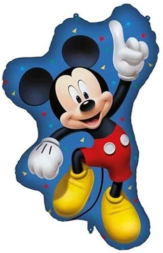 Pallone in foil MYLAR M I C K E Y M O U S E TOPOLINO - 60x97 cm addobbo decorazione feste, party- gonfiabile ad elio Fornito sgonfio