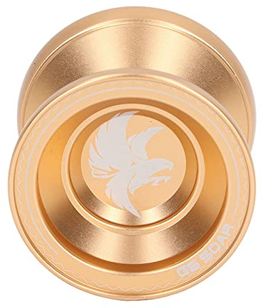 Nurnesy Nicht Reagierende Aluminiumlegierung Yoyo - Golden Yoyo Ball mit 3PCS -Ersatzketten, Langlebig für Fortgeschrittene Spieler