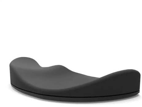 Wrist Rest Ergonomic Gliding Palm Rest Sliding Wrist Pad That Moves with Your Mouse Soft Silicone Gel Lightweight Support(Black Right Hand)