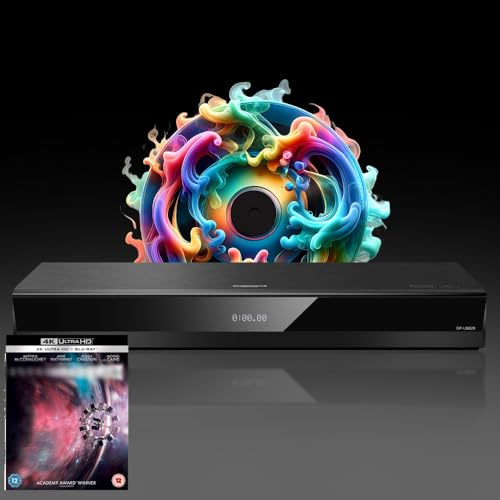 MULTIREGION Blu-ray Player Compatible with Panasonic DP-UB820 MultiRegion for DVD Blu-ray Region B - DVD Regions 1-8 - Bundle Including Inter. 4K UHD Disc