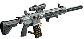 Leksakspistol, M416 Shell Ejection Soft Bullet Gun Eva Soft Sniper Rifle Gun, Blaster Weapon Toys Gun Kids Garden Game Toy födelsedagspresent för pojkar flickor ungdomar (silver)