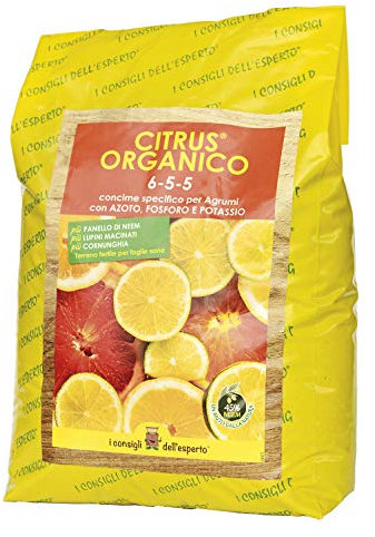 I Consigli dell’Esperto – Citrus Organico Concime Per Agrumi 5 kg - Concime in Polvere Per Piante di Agrumi - Aiuta lo Sviluppo Della Pianta e Migliora Il Gusto Dei Frutti - Fertilizzante Agrumi