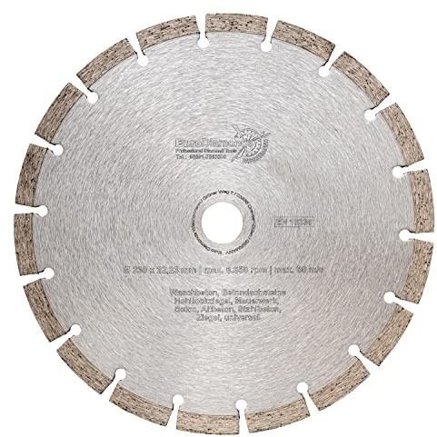 EDW Universal Diamanttrennscheibe Standard 230 x 22,2 mm x 10 mm schnittfreudige Universal Diamant-Trennscheibe zum Schneiden von Beton Stein Ziegel Mauerwerk