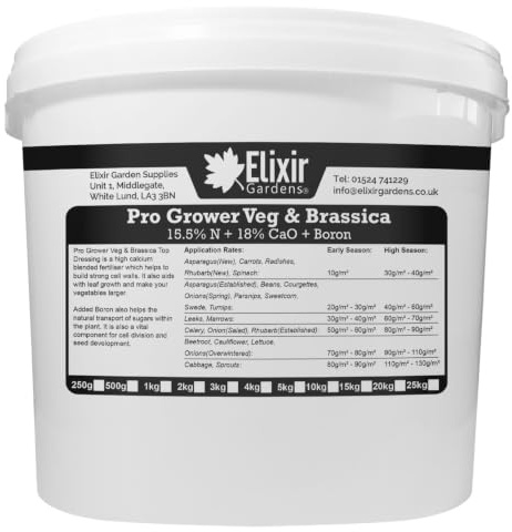 Elixir Gardens | Vegetable & Brassica Granular Fertiliser Blend | 10kg Tub