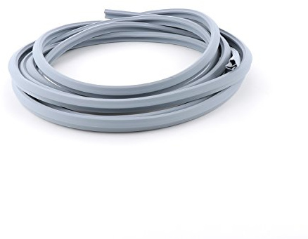 SECOTEC Stahlzargen-Dichtung | Türdichtung 5 m - ideal für eine Zarge | Tür-Anschlagdichtung | grau