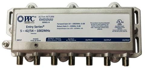 C.P. Company PPC Belden 5-Port Cable Amplifier EVO1-5-U/U with Power Adapter