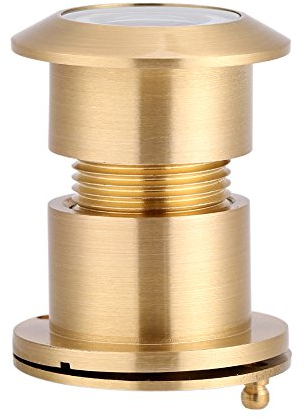 Türspion-Türspion-Sicherheits-Blickwinkel-Blickwinkel-Weitwinkel mit Hochleistungs-Privatlebenabdeckung für Haustür Home Office Hotel 28mm (Gold)