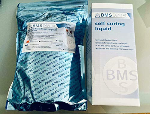 BMS RESINA A FREDDO PER PROTESI ROSA VENATO KIT LIQUIDO 500ML + POLVERE 1KG