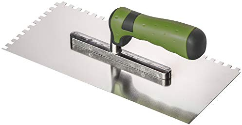 Colorus Profi Zahnkelle 280 × 130 mm – 6 mm Zahnung – Edelstahl rostfrei – 2K Softgriff – Zahnspachtel für Fliesenkleber, Putz & Trockenbau