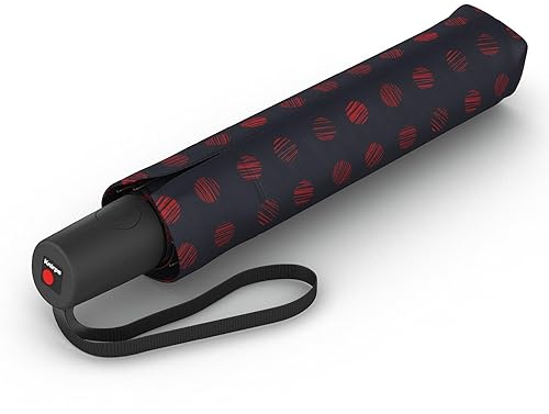 Knirps Regenschirm I.200 Medium Duomatic in Pinta Sailor mit Schirmtasche I kleiner Taschenschirm mit Drucktaste I Regenschirm automatisch & kompakt I Taschenregenschirm leicht & sturmfest