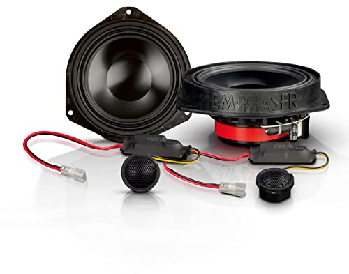 EMPHASER EM-FTF2 – Plug & Play Lautsprecher Einbauset, kompatibel mit FIAT Ducato (auch Serie 8), Citroen Jumper, Peugeot Boxer, Komponenten System vordere Türen, 100 W, 4 Ohm