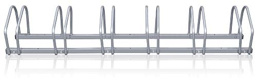 Sonnewelt Fahrrad Ständer Fahrradaufhängung Radständer Hinterbauständer Fahrradhalter Boden Aufstellständer aus Verzinkt Metall für 6 Fahrräder, 1 Stück