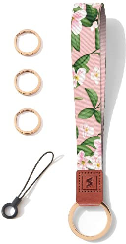 SENLLY Porte-clé Lanière de Poignet, Conception de Motifs Originale Cordon pour Clés