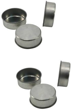 Lurrose 2 Sets Kerzenlicht Teelichtdosen Formen Verzinkte Eisen Vorratsgläser Für Kosmetikbehälter 10 Stück * 2