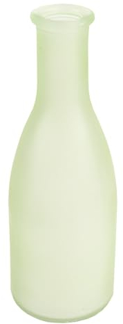 Ideen mit Herz Vaso decorativo a molla per fiori secchi o erba, fai da te, vintage, shabby chic, stile country, diametro 6 cm, altezza 18 cm, verde traslucido.