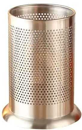 HERCHR Kitchen Utensil Holder Stainless Steel Kitchen Stainless Steel Cooking Utensil Holder Cooking Organiser Countertop Straw Dispenser 3.9x6.8x4.8in for Spatulas Spoon Tongs