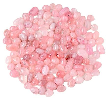 AUOQKQUT Cristal Naturel Rose Quartz culbuté Cristal Rose Gravier Jardin Piscine décoration décoration d'intérieur