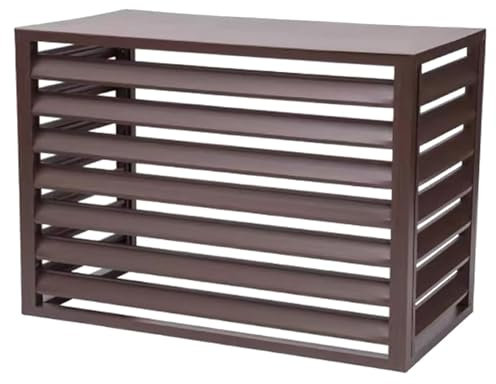 Cubierta de aire acondicionado portátil de aluminio para unidades exteriores, pantalla de privacidad decorativa y rejillas protectoras para aire acondicionado mini dividido, bombas de calor, cubiertas