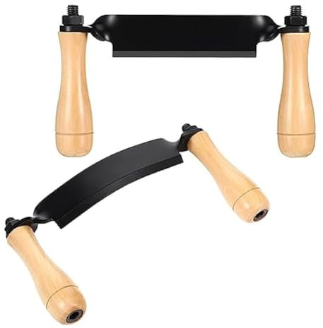 GOSER 2 Pièces Ensemble de Couteaux de Rasage, Couteau de Rasage Comprenant un Couteau à Dessin Incurvé, Couteau à Tirage Droit, Outil de Rasage, Travail Du Bois