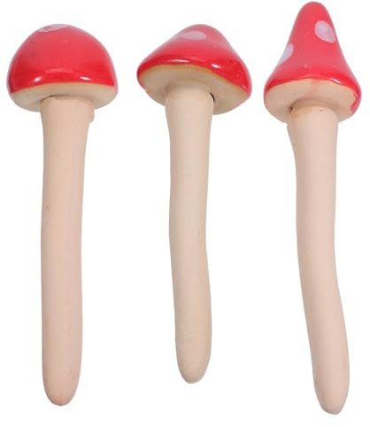 MOBUTOFU Keramik Garten Pilz Figur Set Dekorative Statue Für Ästhetik
