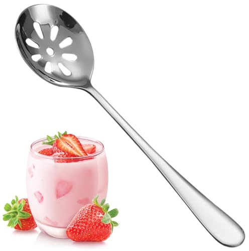 Colander Dining Room Table Dining Table Tablespoon Perforated Spoons Slotted Spoon Reusable Serving Spoons Small Spoon Home Supply Kitchen Supply Household Products Stainless Steel