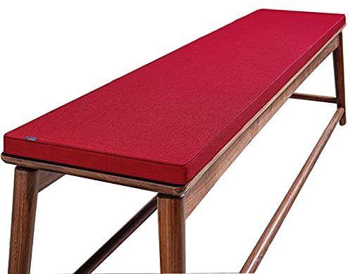 Bankauflage aus Holz für 2 3 4 Sitzer Indoor Outdoor 35 x 200 cm Rot Perfekt für Garten Terrasse oder Wohnzimmer Stilvoller Komfort & Langlebigkeit