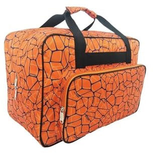 ZFIHAV Nähmaschinentasche Nähmaschinentasche, Nähmaschinen-Tragetasche, Haushalt mit Griff, Tragetasche for Reisen(Orange)