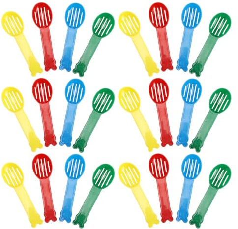 TOYZFRIENDY 40pcs Pet Sand Shovel Plastic Hamster Scoop Small Animal Litter Box Cleaning Tool for Sandbox Scooper