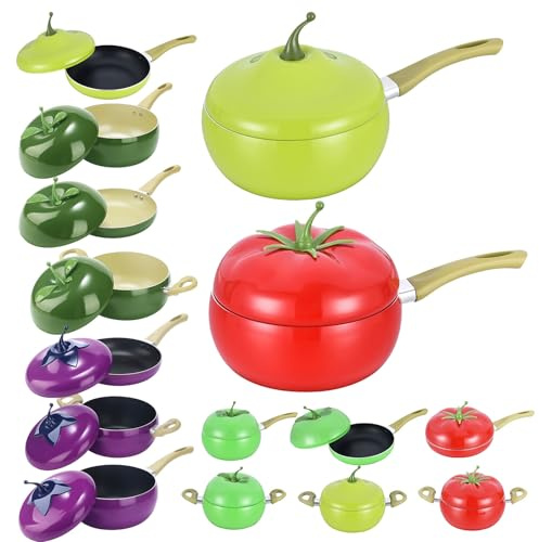 Casseruola Antiaderente - Pentola Per Zuppa Di Frutta E Verdura Con Coperchio, Padella Da 2,5 Litri | Pentole Da Cucina Compatibili Con Fornelli A Induzione Per Spaghetti Al Latte, Frittura, Utensile