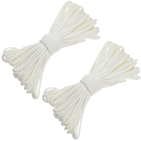 HOODANCOS 2 Pièces Lot de 2 Cordes D'arrosage Automatique en Coton Absorbant 6 Mm X 20 M, Système Hydroponique DIY pour Plantes en Pot, Mèche D'arrosage Passive pour Plantes D'intérieur,