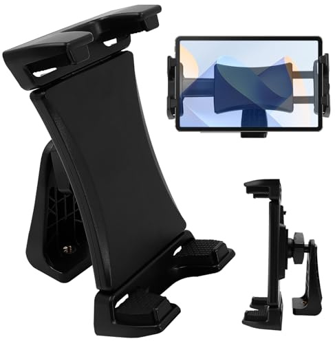 Fahibin IPad Tripod Mount Adapter, Universal Tablet Clamp Holder, 360 Degree Rotatable Tablet Clamp Holder, for 5.5 to 13.5-inch Mobile Phones and Tablets,for Tripod, Monopod