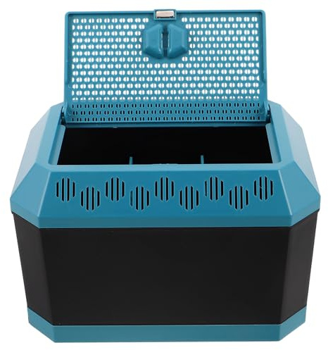 GALPADA Caja de Cría para Reptiles Ventilada de Plástico Transparente, Terrario Portátil para Lagartijas, Serpientes Pequeñas E Insectos, Contenedor con Tapa Abatible para Hábitat