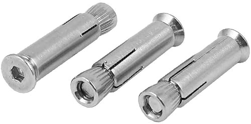 tornillo de expansión, 3 uds, M6 x 40mm 304 perno de expansión anclaje manga accionamiento hexagonal acero inoxidable Tornillo