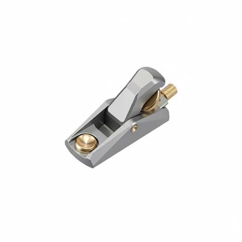 LeeQinersw Rabot à Angle Faible Mini Rabot Manuel Rabot d'Établi Rabot de Finition Alliage d'Aluminium et Laiton Coupe Précise et Délicat Adapté au Bricolage, Argent