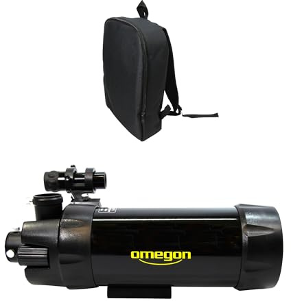 Omegon Maksutov Teleskop MC 90/1250 OTA | Kompakte Bauweise | Starke Vergrößerung | Ideal für Mond & Planeten Beobachtung | Perfekt geeignet für Einsteiger & Hobbyastronomen