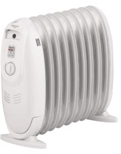 Bastilipo MRA-1200 Radiatore a Olio Elettrico a Basso consumo, 1200 W, Acciaio, Bianco